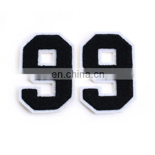 Custom 3D Number Letter Patches Felt Fabric Chenille Patches for Clothing photo-5