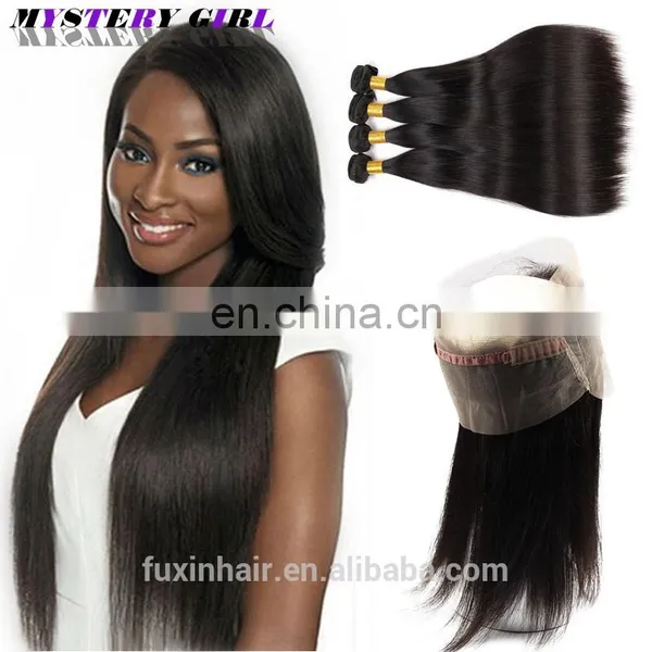 360 Lace Frontal Wig Malaysian Human Hair Straight Lace Frontal With 360 Closure Lace Frontal