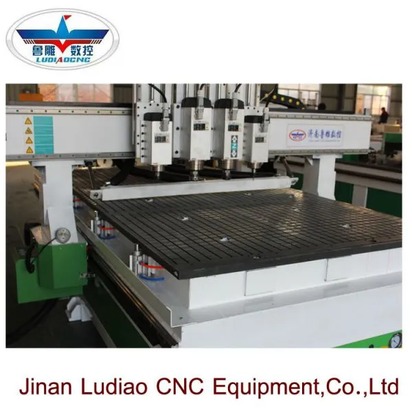 PVC Wood Door Production Line CNC Wood Router Machine 1325 With Three Spindles ATC CNC Router Price for Sale photo-4