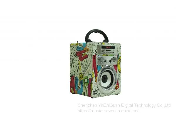 New Style K81 Wooden Bluetooth Speaker Cell Phone and Computer Portable FM Radio Speaker photo-2