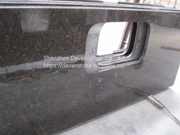 Tan Brown Granite Floor Tiles Kitchen Countertops Polished photo-3