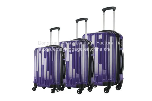 2019 Factory Polycarbonate PC ABS Trolley Luggage Carry Bag photo-3