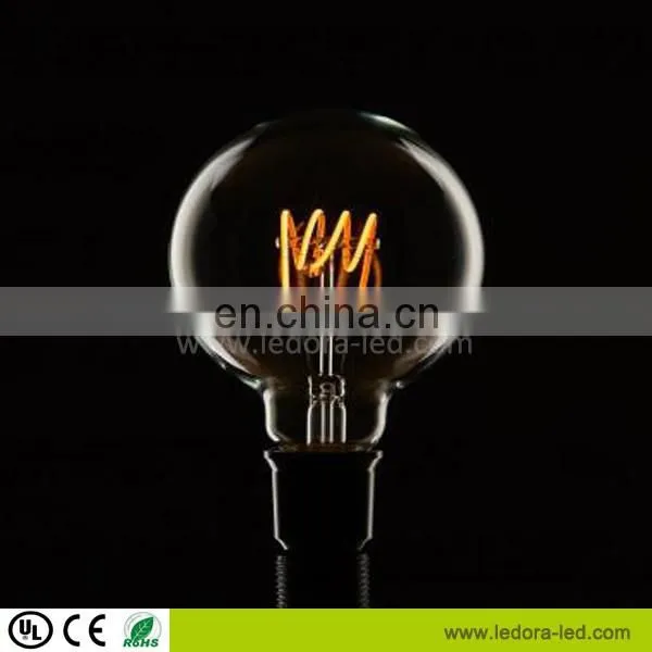 4W 6W 8W Dimmable Ra90 G95 Vintage Soft Spiral Led Filament Bulb photo-5