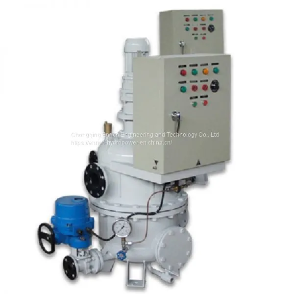 DLS ZLSH Vertical Completely Fully Automatic Filtration Drainage Sewage Cleaning Water Filter for Technical Cooling Water Supply Treatment for Hydropower Hydroelecric Power Plant HPP HEPP SHPP SHEPP photo-2