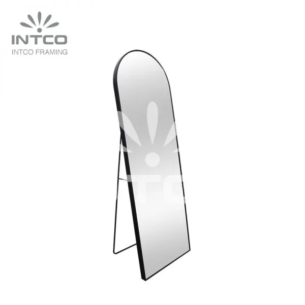 Modern Arched Full Length Mirror With Stand, Framed Full Length Mirror, Aluminum Framed Full Length Mirror photo-2