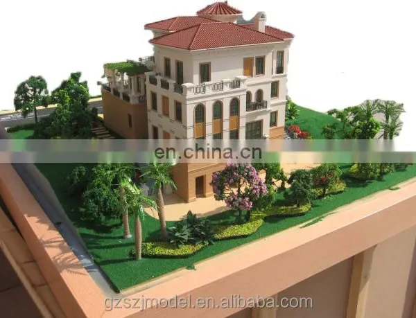 European Style 1:75 Miniature Scale Model House , Model Maker Supply photo-5