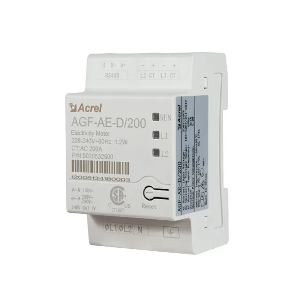 Acrel 300286.SZ U L ANSI approved AGF-AE-D/200 power meter with RS485 SunSpec for off-grid solar power system