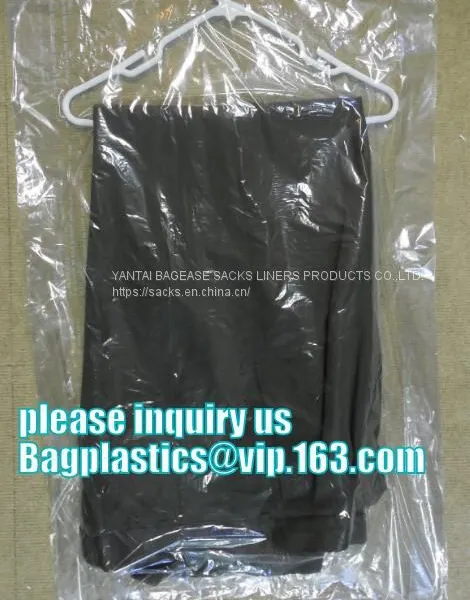 Garment Cover, Clear Poly Dry Cleaning Bags, Disposable Garment Bags, Custom Poly Bags, Garment Packaging Bag Cover Dry Clean Poly Garment Bag Rolls,laundry Dry Cleaning Garment Bag,Clear Polythene 21x4x54'', photo-3