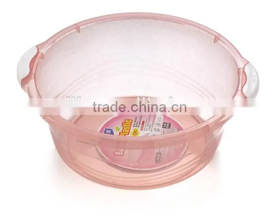 Multi Size PP Round Clear Plastic Wash Basin for Bathroom Use photo-3