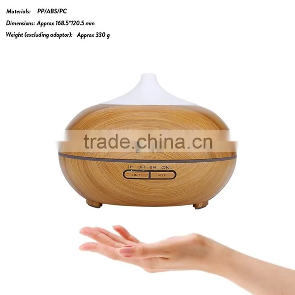 2016 New Design Light Wood Grain Cool Mist Aromatherapy Diffuser Ultrasonic Humidifier photo-6