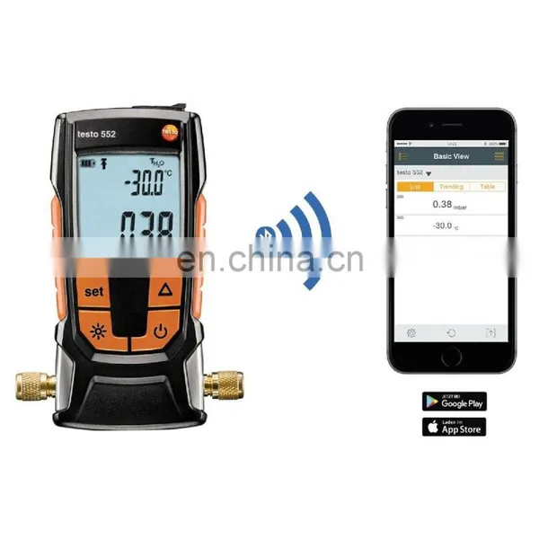 Testo 552 Digital Vacuum Meter Digital Vacuum Pressure Gauge Digital Pressure Gauge photo-5