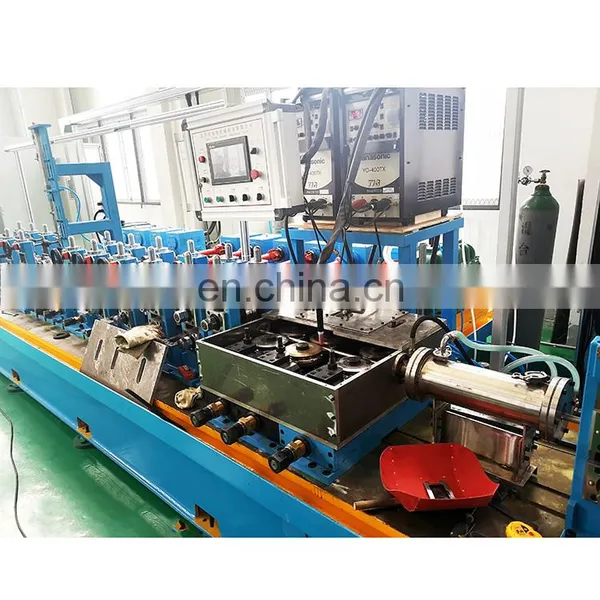 High Quality Industrial Flexible Metal Stainless Steel Pipe Welding Making Machine Erw Tube Mill Line photo-4