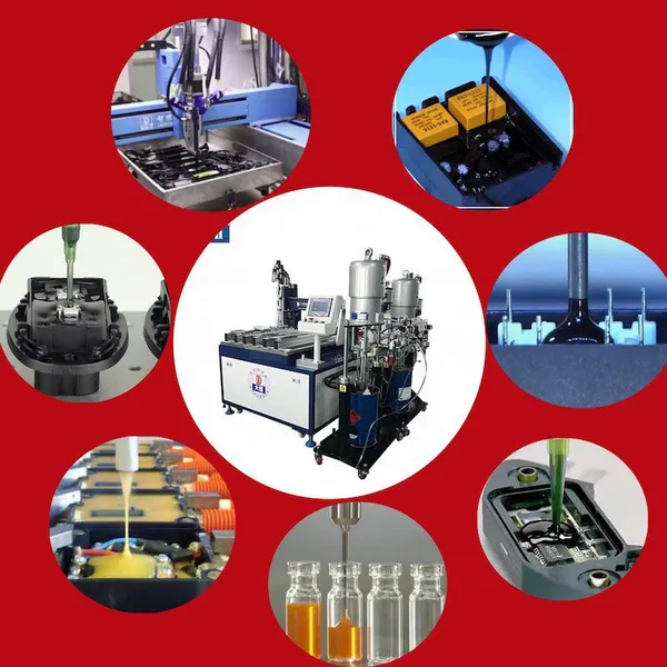 Automated 2 Part Epoxy Dispenser Equipment Glue Dispenser and Industrial Tunnel Oven Machine photo-4