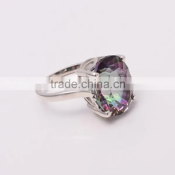 MYSTIC TOPPAZ RING ,925 Sterling Silver Jewelry Wholesale,WHOLESALE SILVER JEWELRY,SILVER EXPORTER,SILVER JEWELRY FROM INDIA photo-2