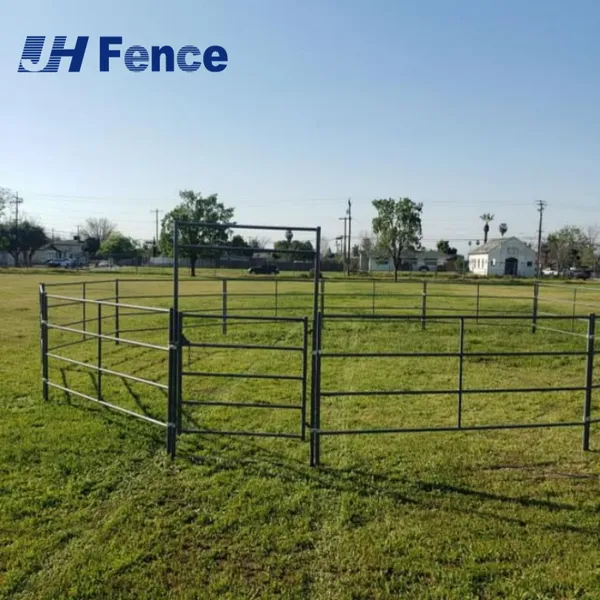 Factory Direct Continuous Fence 3 4 5 6 Bar 20ft Continuous Livestock Fence Panels Horse Fence Panels photo-3