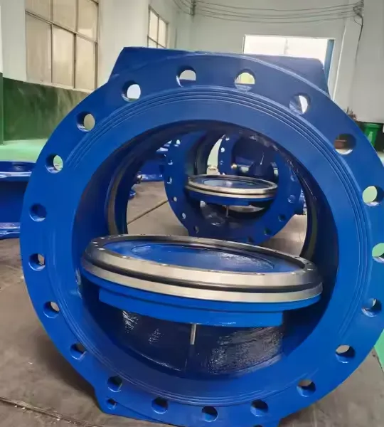 HH47H Tilting-Disc Non Return Check Valve Ductile Iron Cast Iron DN500 DN700 Flange Sewage Check Valve for Water Pump photo-3
