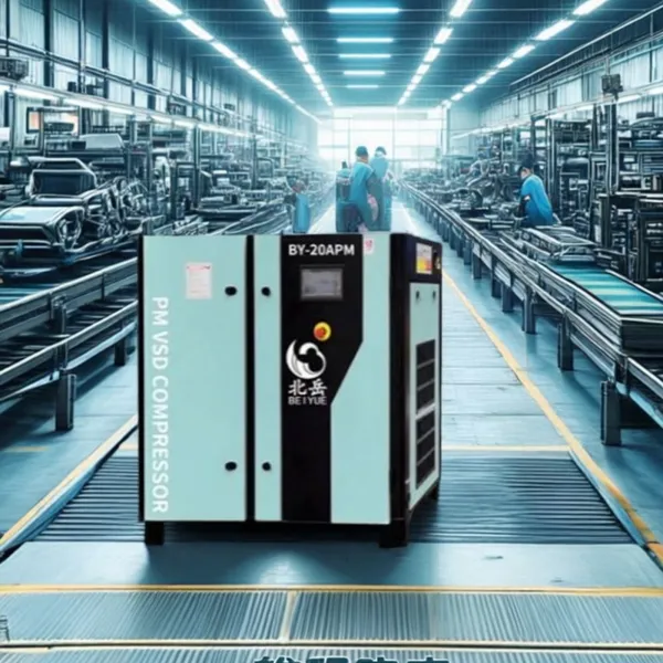 Plastic Machinery Equipment.Supporting Screw Air Compressor37KW6BAR.Silent and Energy-saving Design. photo-4