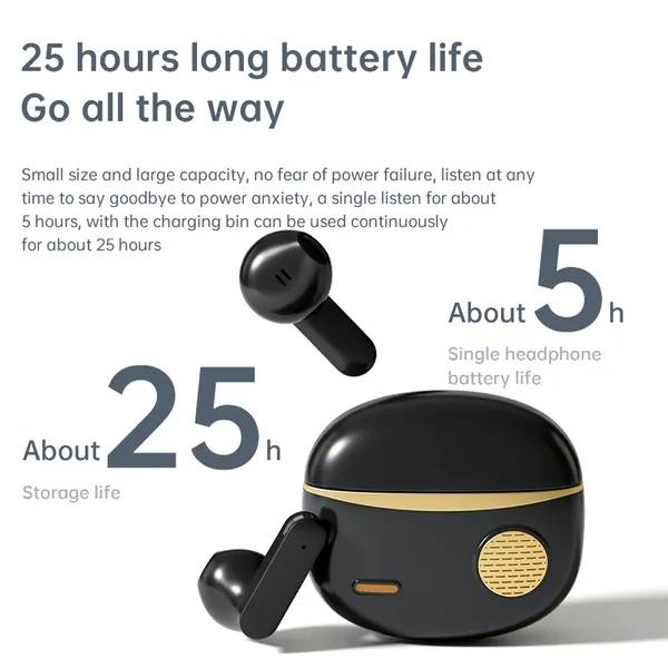 New Private Mold Bluetooth Earbuds H23 Half-In-Ear TWS Headphones photo-5