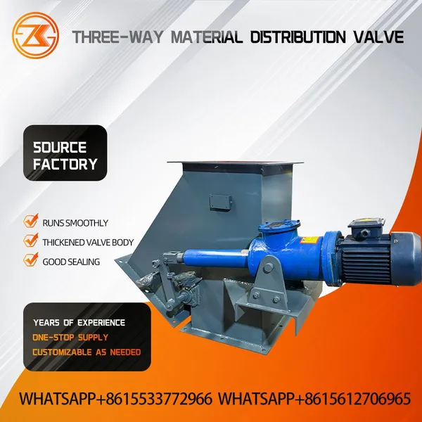 Electro-hydraulic Three-way Flow Switch Gate Heavy Duty High Silo Pressure Hot Clinker Ash Diverter Valve photo-3