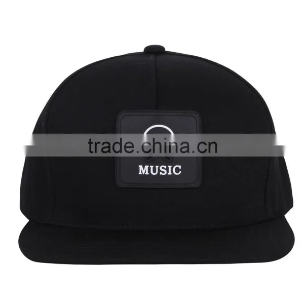 Custom Customize Snapback Caps Hats Hot Design Leather Patch Logo Snapback Caps Wholesale photo-2