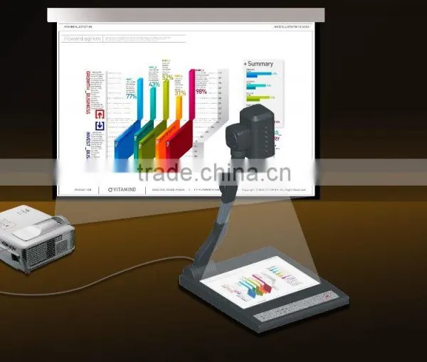 Digital 5.0MP Overhead Projector Visualizer Classroom Visual Presenter Document Scanner