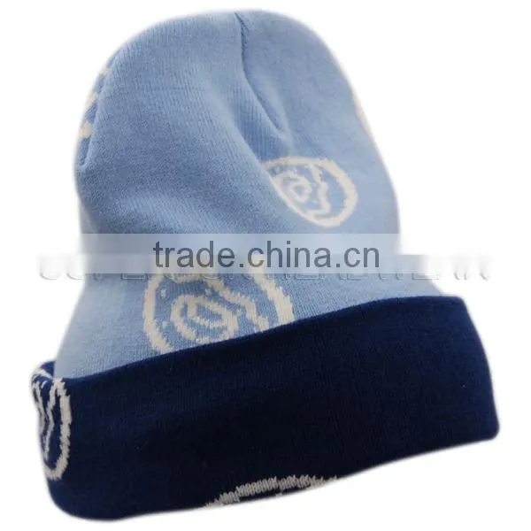 New Fashion Womens Winter Knitting Cap Jacquard Woman Winter Cap photo-3