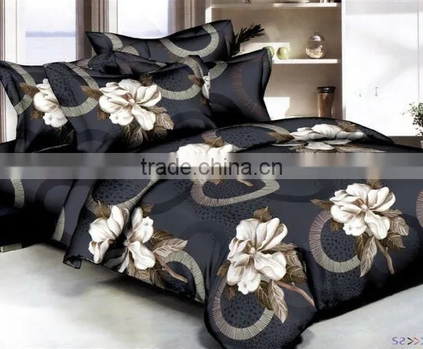 Trade Assurance/C40*40/133*72/high Quality Panel Printing 3D Floral Design Fabric for Bedding Set photo-5