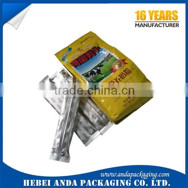 Printed Powder Packaging Bag/plastic Side Gueest Bag/Protein Powder Sachet/milk Powder Packaging Film Roll/stand up Pouch photo-2
