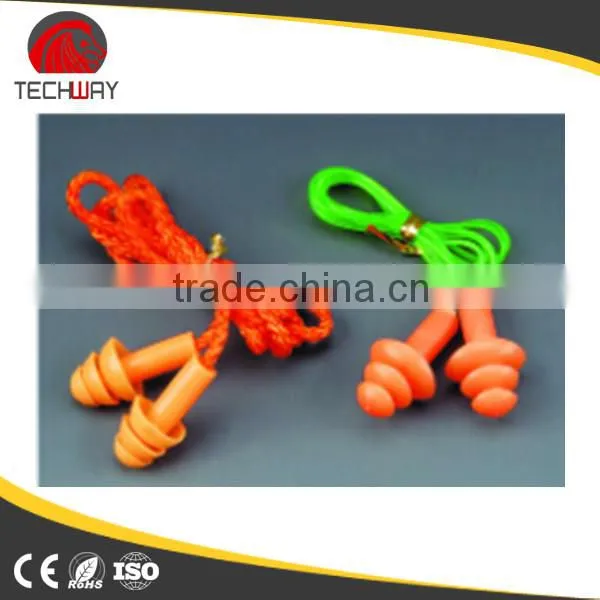CE EN352 EAR PROTECTION, CORDED SILICONE EARPLUG WITH CASE