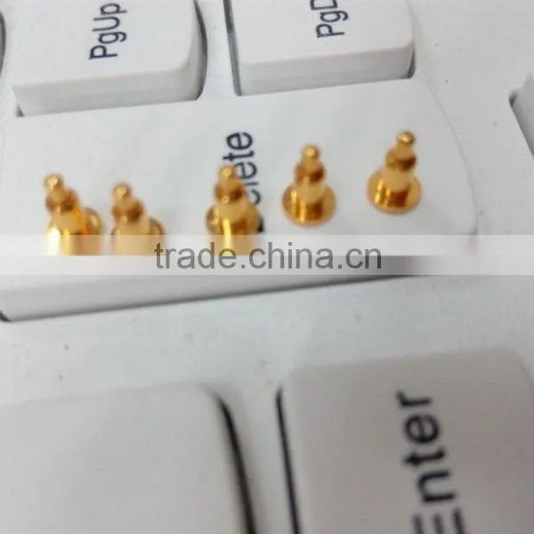 Au Gold Plated Pogo Pin Battery Connector With Spring Loaded,saving Space,high Current and Reliablity photo-5