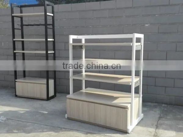 Wooden towel shelf