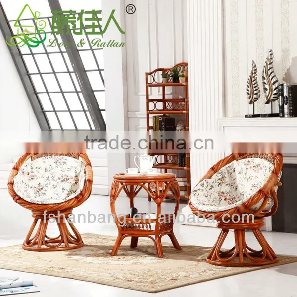 Fashion Outdoor Leisure Cane Coffee Shop Swivel Chair photo-4