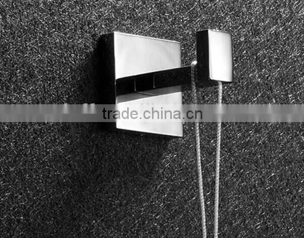 Modern Simple Square Robe Hook,Clothes Hook, Chrome Finish,Bathroom Hardware Product Robe Hooks,Bathroom Accessories