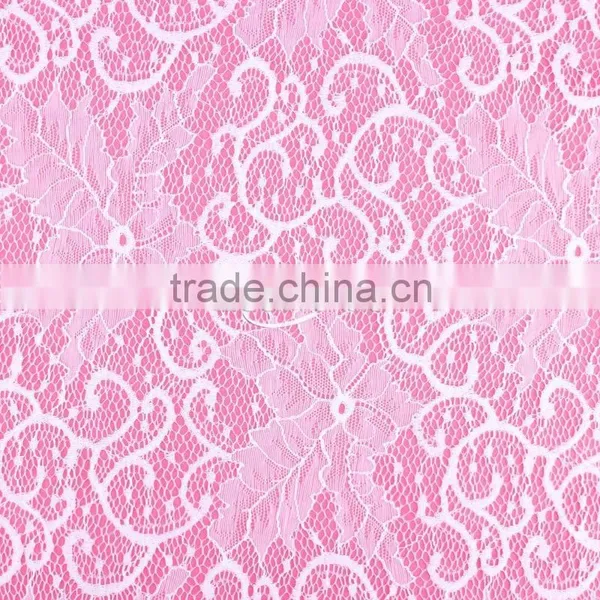 China Dress Making Bridal Floral Lace Fabric Wholesale photo-3