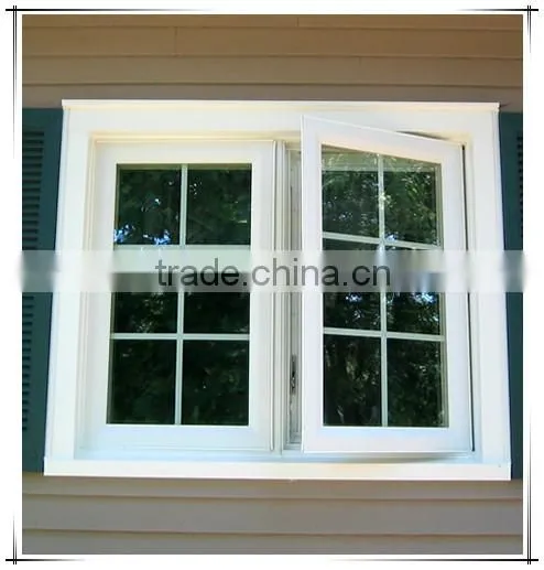 Attractive Price New Genre Pvc Iron Window Grill Design and Casement Window photo-5