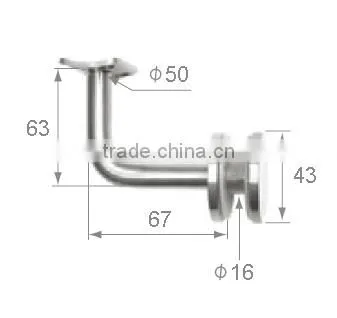 Exterior Stainless Steel Pipe Stair Handrails Bracket photo-3
