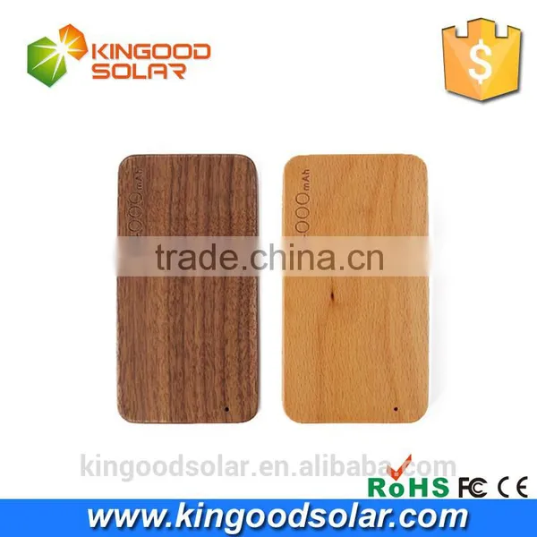 2016 New Products Outdoor Gift Premium 4000mah Rohs Wood Power Bank for Apple Mobile Phone
