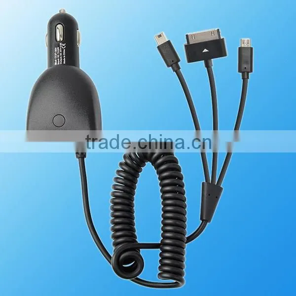 Phone Accessories Dual Usb Car Charger With Cables Manufacture in China photo-3