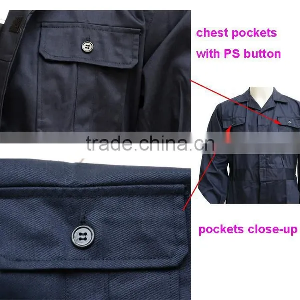 Polyester & 35% Cotton 220gsm Fabric Twill Industrial Fireproof Safety Uniforms Workwear for Mechanic Mens photo-4