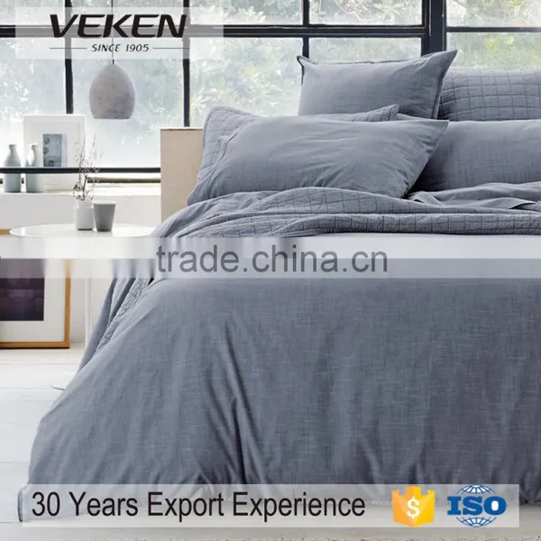 VK-B0221 60s*60s 400TC Plain 100% Pure Bamboo Bedding Set