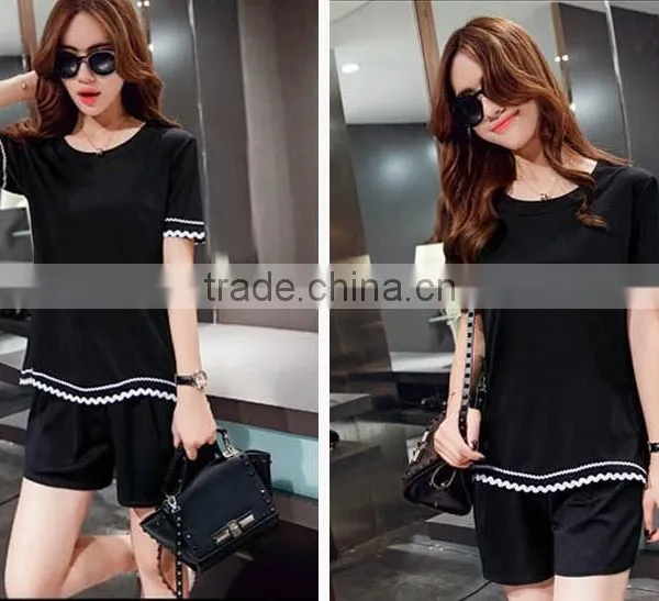 2015 Cheap Fashion Design Summer Women Chiffon Style Blouse T Shirts or Blouse With Lace and the t Shirt With Wholesale Price photo-5