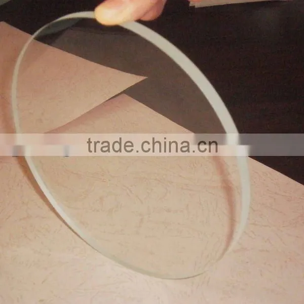 Round Borosilicate Glass With Chamfer