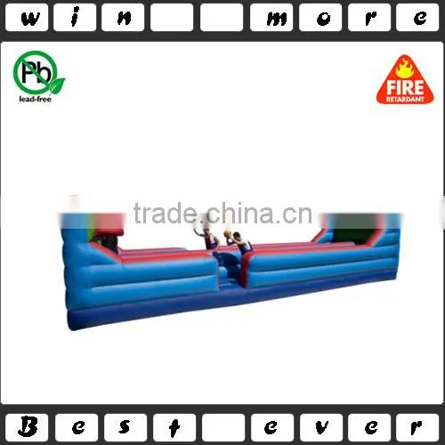 Dual-lane Inflatable Bungee Run Basketball Hoops photo-3