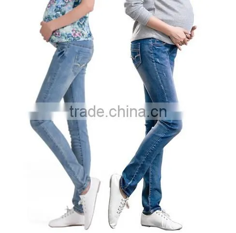 D73682h 2016 Latest Designs Maternity Jeans Women Maternity Pants Wholesale Maternity Clothes