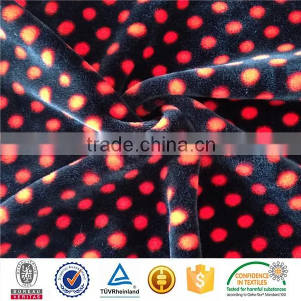 Wholesale Polyester Custom Polka Dot Design Printed Spandex Fabric for Upholstery photo-3