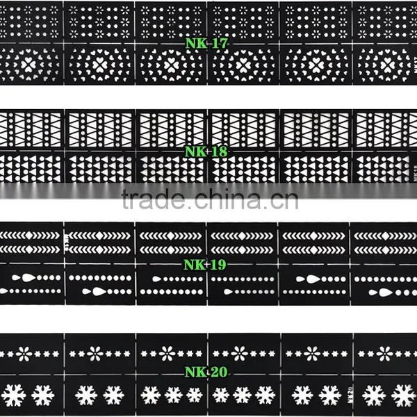 Reusable Stamping Tool DIY Nail Art Hollow Template Stickers Stamp Stencil Sticker photo-6