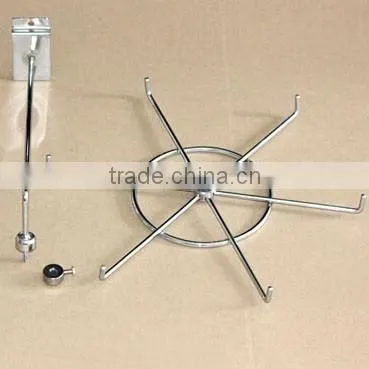 SLATWALL Spinner Jewellery Tie Scalf Shopfittings 6 Prong Display Spinning Hook photo-5