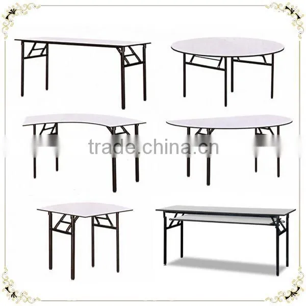 Granite White Outdoor Metal Folding Table