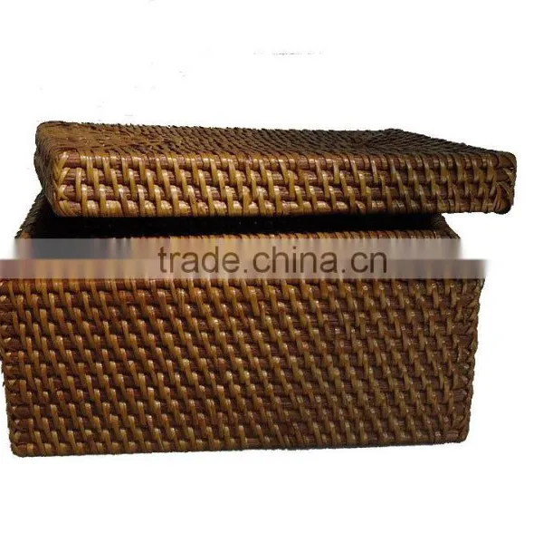 Very Nice and High Quality Full Rattan Basket 2016 With Brown Color photo-4