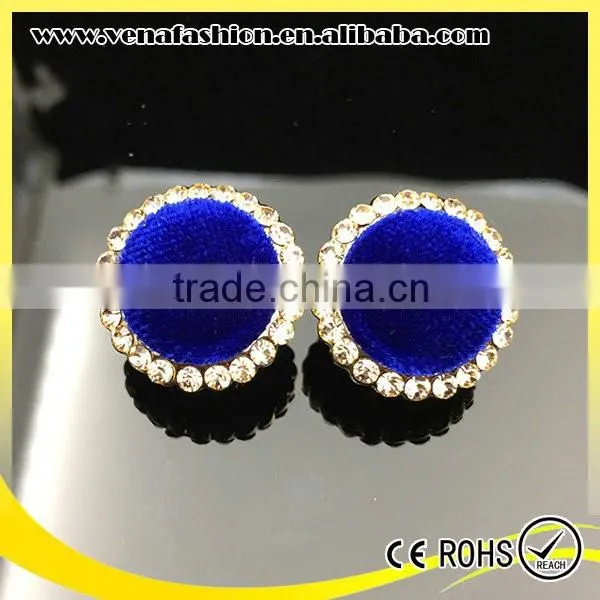 Small Quantitiy Korean Fancy Flannelette Diamond Stud Earrings photo-5